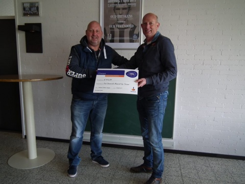 Uitreiking cheque Rabobank