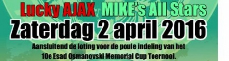 2 April 2016: Loting 10e editie Esad Osmanovski Memorial Cup